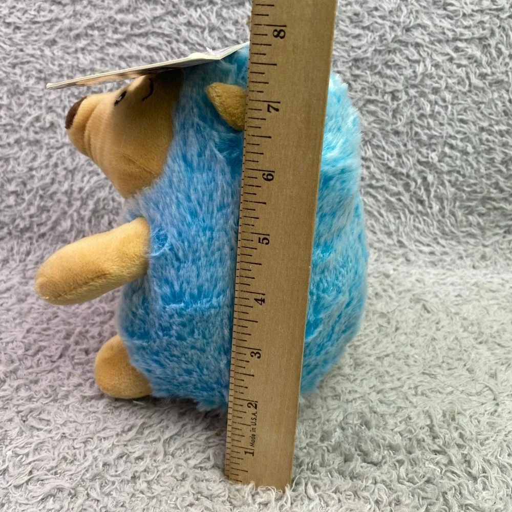 Blue Hedgehog Dog‎ Toy Plush Squeaky New Metro Pawlin Pet